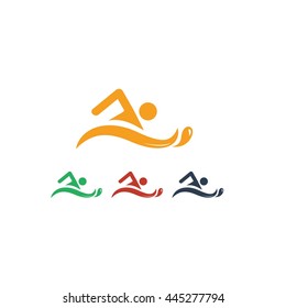 Water Sport Activity Illustration Logo Vector Icon Flat