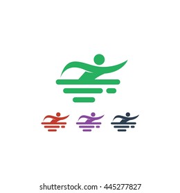 Water Sport Activity Illustration Logo Vector Icon Flat