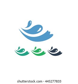 Water Sport Activity Illustration Logo Vector Icon Flat