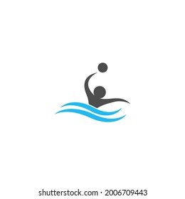 Water sport icon logo design vector template illustration