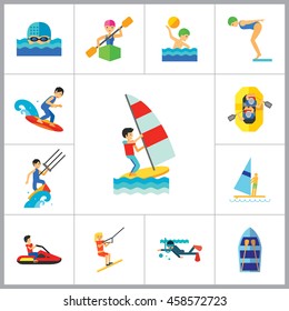 Water Sport Icon Set