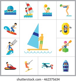 Water Sport Icon Set