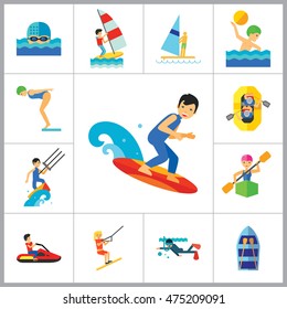 Water Sport Icon Set