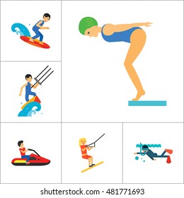 Water Sport Icon Set