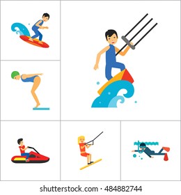 Water Sport Icon Set