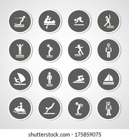 water sport icon for use  