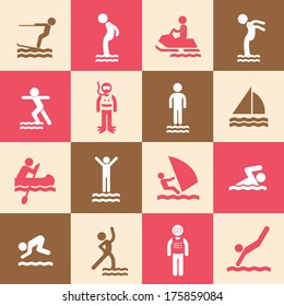 water sport icon for use  