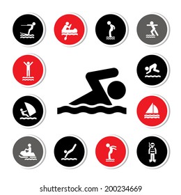 water sport icon for use  
