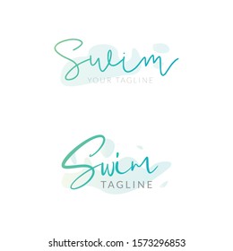 Water sport logo design - vector