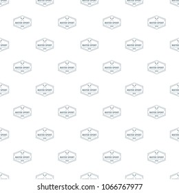 Water sport pattern vector seamless repeat for any web design