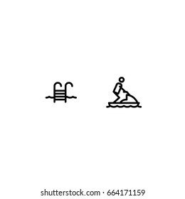 water sport set icon