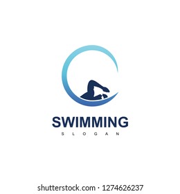 Water Sport, Swimming People Logo Design Inspiration