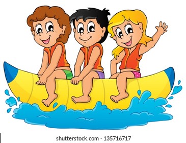 Water sport theme image 5 - eps10 vector illustration.