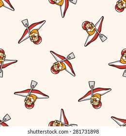 Water Sports , cartoon seamless pattern background