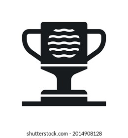 Water sports. Cup. Vector icon. Silhouette