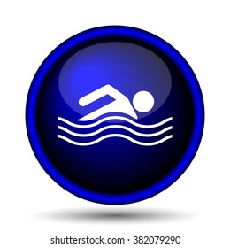 Water sports icon. Internet button on white background. EPS10 vector
