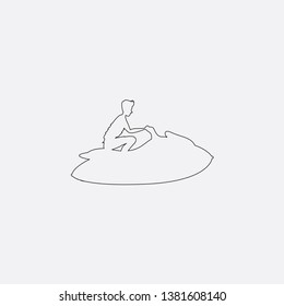 water sports icon sign signifier vector
