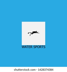 water sports icon sign signifier vector
