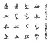 Water sports icons