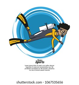 Water sports infographic
