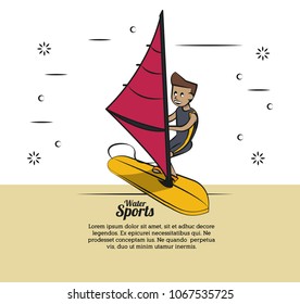 Water sports infographic