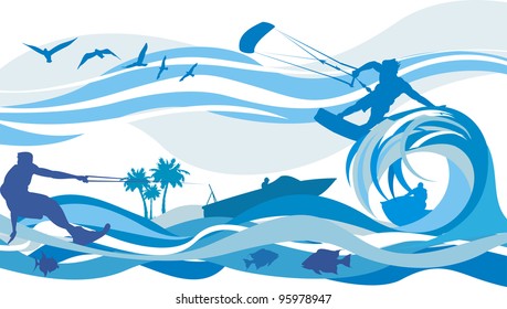 Water Sports - Kite Surfing, Water Skiing, Jet