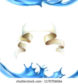 water spray 3D spray realistic vector illustration