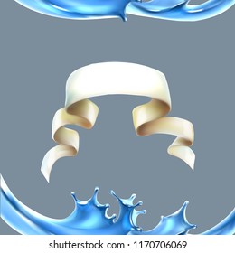 water spray 3D spray realistic vector illustration