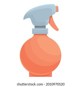 Water spray bottle icon cartoon vector. Cleaning sprayer. Trigger supplies