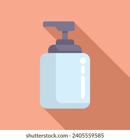 Wassersprühflasche Symbol flach Vektorgrafik. Hausbenutzung möglich. Sauberes Deodorant