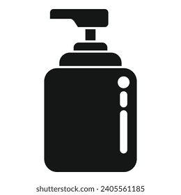 Icono de la botella de agua spray simple vector. El uso doméstico puede. Desodorante limpio