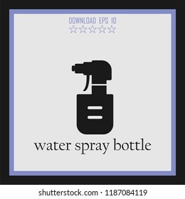 water spray bottle vector icon
