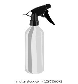 Water spray bottle. Vector illustration. Isolated on a white background.