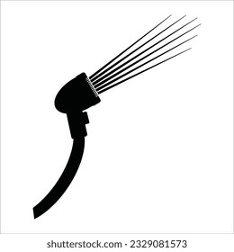 water spray faucet icon vector illustration logo design
