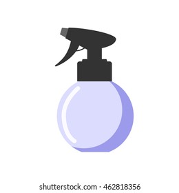 Water spray. Flat icon. The tool for hairdresser. Isolated object on a white background. Vector illustration.