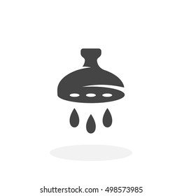 Water spray icon isolated on white background. Water spray vector logo. Flat design style. Modern vector pictogram for web graphics - stock vector