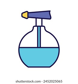 Icono de spray de agua con fondo blanco Vector ilustración de stock