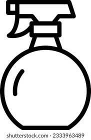 Icono de la línea de derrame de agua - Icono único, vector
