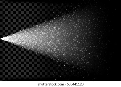 Water spray mist of atomizer on transparent background. Graphic concept for your design
