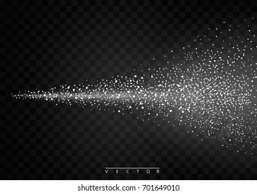 Water spray mist of atomizer. On a transparent background. Vector cosmetic effect illustration