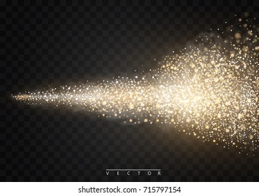 Water spray mist of atomizer. On a transparent background. Vector cosmetic effect illustration
