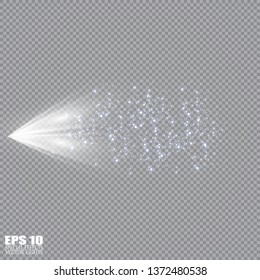 Water spray mist of atomizer.Vector cosmetic effect illustration
