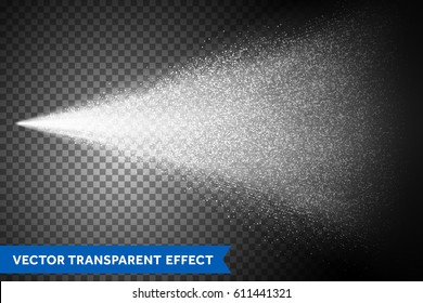Water spray mist of atomizer.Vector cosmetic effect illustration