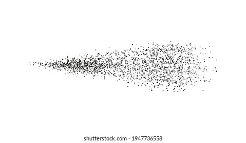 Water spray mist effect . Vector illustration isolated on white. Realistic spray air freshener, shower. Mist or fog particles stream.