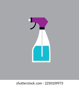 water spray tool icon vector isolated on background