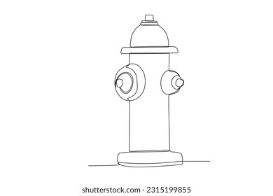 A water spray tube. Firefighter one-line drawing