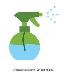 Water Spray Vector Flat Icon Design