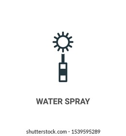 Water spray vector icon on white background. Flat vector water spray icon symbol sign from modern sew collection for mobile concept and web apps design.