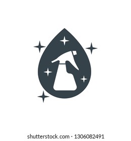 water sprayer drop concept logotype template design. Business logo icon shape.  water sprayer drop simple logo illustration