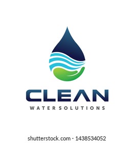 Water and Spring Logo Vector